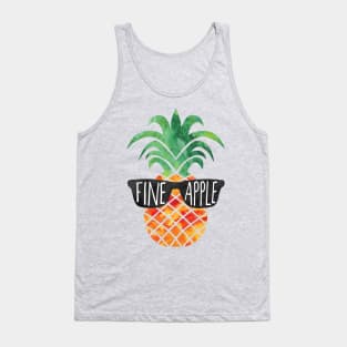 FINEapple - funny pun pineapple design Tank Top